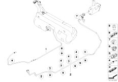E85 Z4 2.5i N52 Roadster / Fuel Supply Fuel Pipe And Scavenging Line