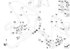 E65 730i N52 Sedan / Heater And Air Conditioning/  Independent Heating Water Valves