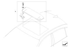 E61 520d M47N2 Touring / Universal Accessories Slipstream Deflector