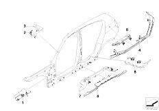 E87 118i N46 5 doors / Bodywork/  Cavity Shielding Side Frame