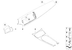 E85 Z4 2.5i N52 Roadster / Vehicle Trim Real Wood Version Plane Tree High Gloss
