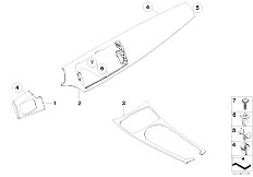 E85 Z4 2.5i M54 Roadster / Vehicle Trim/  Trim Items Rutheniumgrau Metallic