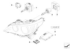 E61 525i M54 Touring / Lighting/  Headlight Electronic Parts Xenon Light