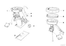 E31 840i M60 Coupe / Fuel Supply/  Fuel Pump And Fuel Level Sensor