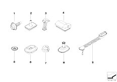 E83N X3 2.0d N47 SAV / Vehicle Electrical System Various Cable Grommets