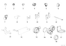 E31 850Ci M70 Coupe / Engine Electrical System/  Cable Harness Fixings-2