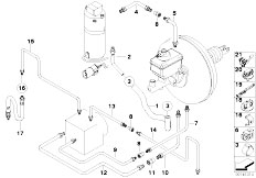 E39 540iP M62 Sedan / Brakes Front Brake Pipe Asc Dsc