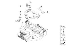 E83N X3 2.0d M47N2 SAV / Vehicle Trim/  Space Saver Spare Tyre Cup