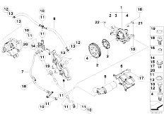 E64 M6 S85 Cabrio / Engine Vanos Cylinder Head Mounting Parts