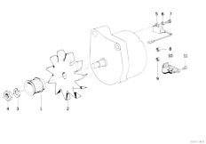 E31 850Ci M70 Coupe / Engine Electrical System/  Additional Alternator Single Parts