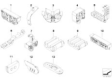 E63 630i N52 Coupe / Brakes/  Front Brake Pipe Mounting