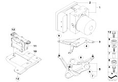 E90 335xi N54 Sedan / Brakes/  Hydro Unit Dxc Fastening Sensors
