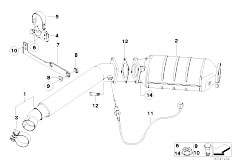 E83 X3 2.0d M47N2 SAV / Exhaust System Diesel Particle Filter
