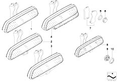 E39 520i M54 Sedan / Vehicle Trim/  Interior Mirror-2