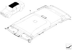 E46 330i M54 Sedan / Restraint System And Accessories Protective Covers For Headliner