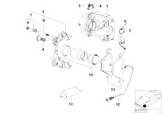 E39 530i M54 Touring / Brakes/  Front Wheel Brake Brake Pad Sensor