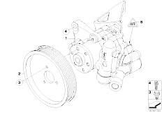E90 323i N52 Sedan / Steering/  Power Steering Pump Active Steering