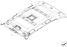 E53 X5 4.4i N62 SAV / Vehicle Trim/  Headlining