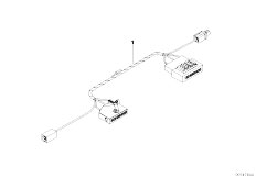 E83 X3 3.0d M57N2 SAV / Communication Systems Adapter Cable Eject Box