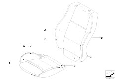 E53 X5 3.0d M57N SAV / Individual Equipment Individual Cover Sports Seat Leather