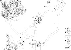 E90N 320i N46N Sedan / Heater And Air Conditioning/  Independent Heating Water Valves