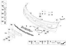 E53 X5 3.0i M54 SAV / Vehicle Trim/  Front Bumper Trim Panel From 10 03