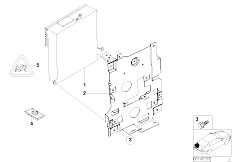 E53 X5 3.0i M54 SAV / Audio Navigation Electronic Systems Amplifier Holder Hi Fi System