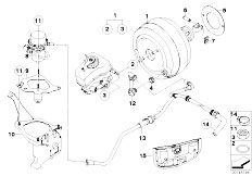 E87 116i N45 5 doors / Brakes Vacuum Pump For Brake Servo Unit