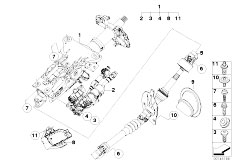 E61 530xi N52 Touring / Steering/  Add On Parts Electr Steering Column Adj-2