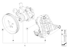 E93 330d M57N2 Cabrio / Steering/  Power Steering Pump Active Steering