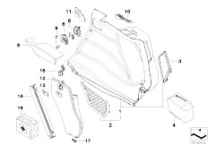 E87 118d M47N2 5 doors / Vehicle Trim Trunk Trim Panel Right