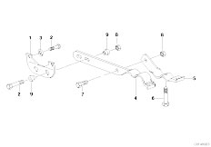 E36 328i M52 Coupe / Exhaust System/  Exhaust Suspension Parts