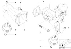 E46 318d M47 Touring / Engine And Transmission Suspension/  Engine Suspension