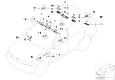 E53 X5 3.0i M54 SAV / Lighting Various Lamps