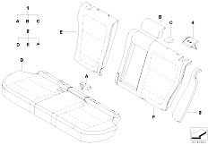 E53 X5 4.4i N62 SAV / Seats/  Rear Seat