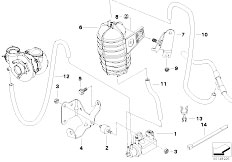 E46 330Cd M57N Cabrio / Engine/  Vacum Control Engine Turbo Charger