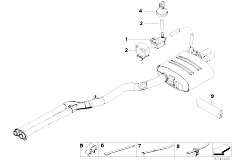 E60 535d M57N Sedan / Exhaust System/  Vacuum Control Exhaust Flap