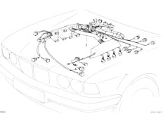 E31 840i M60 Coupe / Engine Electrical System/  Engine Wiring Harness