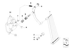 E46 318d M47 Sedan / Pedals/  Accelerator Pedal