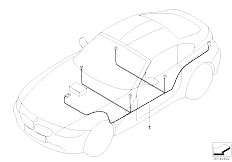 E86 Z4 3.0si N52 Coupe / Audio Navigation Electronic Systems/  Audio Wiring Harness