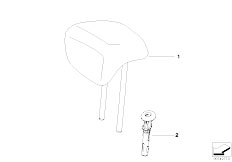 E92 320i N46N Coupe / Seats/  Headrest Rear