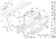 E61 530xi N52 Touring / Vehicle Trim/  Trim Panel Trunk Lid