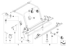 E53 X5 3.0i M54 SAV / Universal Accessories Rear Carrier-2