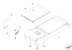 E60 520d M47N2 Sedan / Individual Equipment/  Ind Armrest Load Through Syst Sport Seat