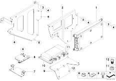 E46 M3 S54 Cabrio / Communication Systems/  Single Parts Sa 633 Trunk