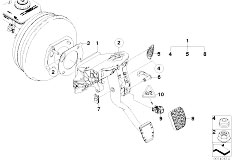 E64 M6 S85 Cabrio / Pedals Pedal Assembly Smg