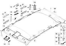 E83N X3 2.0d M47N2 SAV / Vehicle Trim/  Headlining Handle