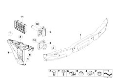 E63 645Ci N62 Coupe / Vehicle Trim Carrier Bumper Rear