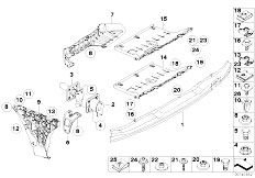 E60 M5 S85 Sedan / Vehicle Trim/  M Support Fixture Rear Bumper Panel