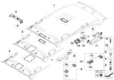 E87 120i N46 5 doors / Vehicle Trim/  Headlining Handle